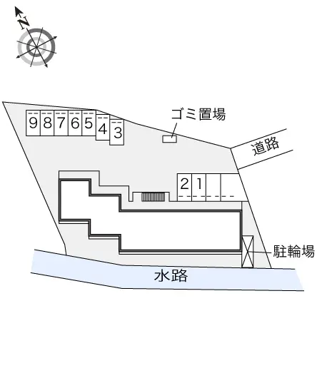 ★手数料０円★川西市花屋敷　月極駐車場（LP）